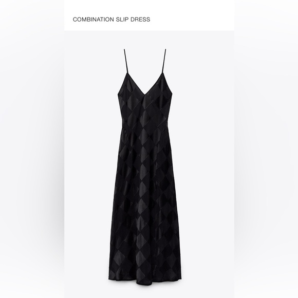 Black combination maxi dress from Zara. - Picture 1 of 1